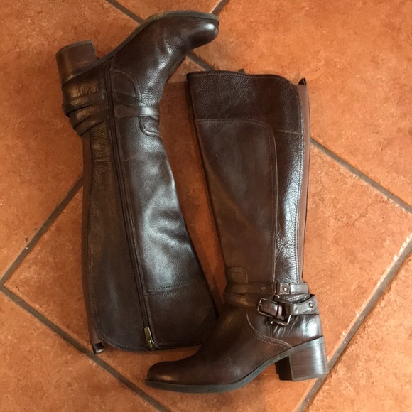 Marc Fisher brown leather winter boots size 8 - Picture 9 of 15